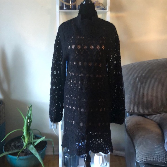 ZARA crochet lace dress - Picture 4 of 12